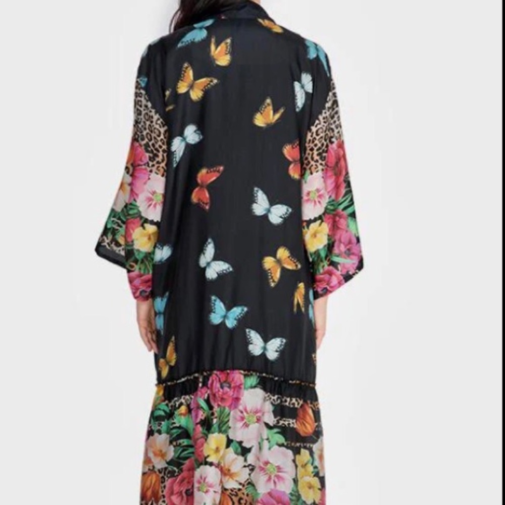 Johnny Was Bonnie Silk Kimono - L - NWT